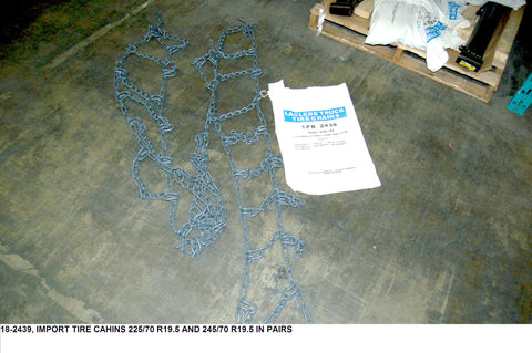 Import Tire Chains 225/70 R19.5 And 245/70 R19.5 In Pairs PN: 18-2439