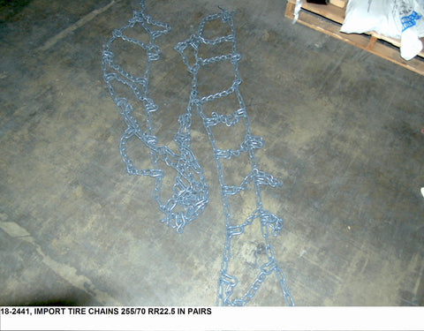 Import Tire Chains 255/70 R22.5 In Pairs