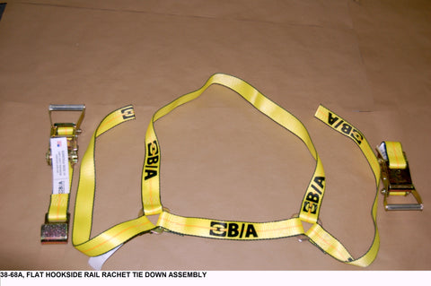 Flat Hook Side Rail Rachet Tie Down Assembly