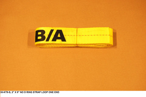 Lasso, No "D" Ring 2" X 9 Ft Loop 1 End
