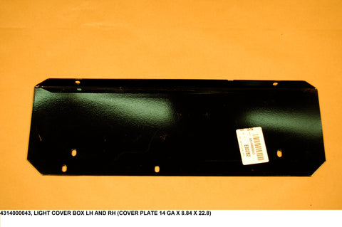 Light Cover Box Lh And Rh (Cover Plate 14 Ga X 8.84 X 22.8)