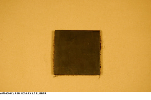 Pad .5 X 4.5 X 4.5 Rubber