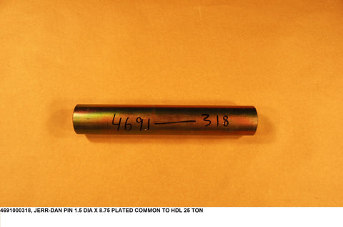 Pin 1.50 Dia X 8.75 Plated Common To Hdl 25 Ton