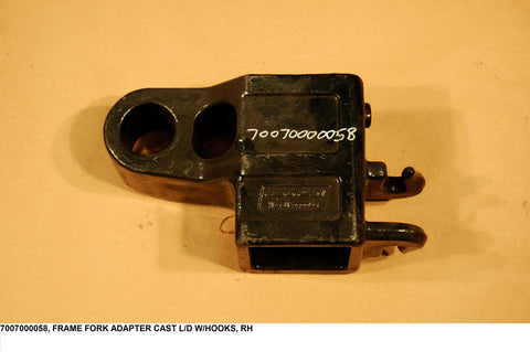 Frame Fork Adapter Cast L/D W/Hooks, Rh
