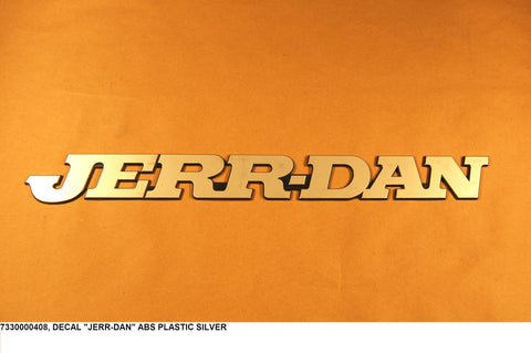 Decal "Jerr-Dan" ABS Plastic Silver