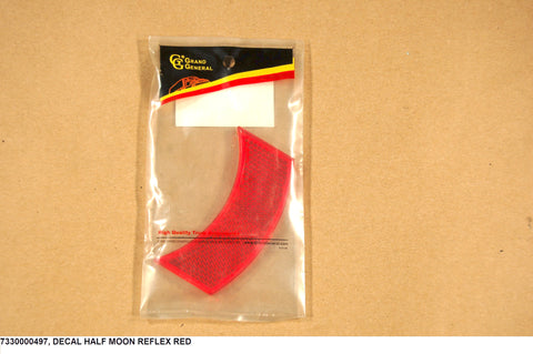 Decal Half Moon Reflex Red