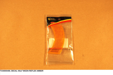 Decal Half Moon Reflex Amber