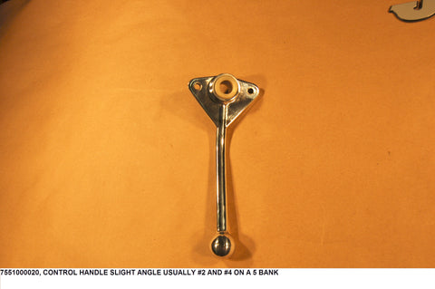 Control Handle Slight Angle Usually #2 And #4 On A 5 Bank
