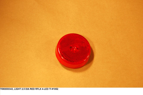 Light 2.50 Dia Red Rflx 4-LED Tl# 1052