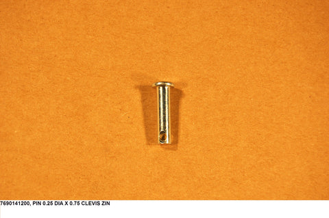 Pin 0.25 Dia X 0.75 Clevis-Zin