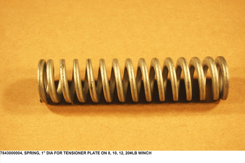 Spring, 1" Dia For Tensioner Plate On 8, 10, 12, 20# Lb Winch
