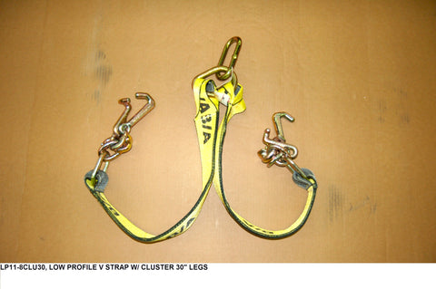 Low Profile V Strap W/ Clusters 30" Legs PN: LP11-8CLU30