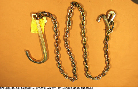8 ft 15" J-Hook Grab And Mini J Other End