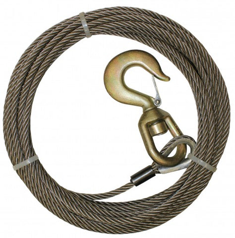 BA PRODUCTS 7/16" X 150' FIBERCORE W/3 TON SWIVEL HOOK PN: 4-716PS150S