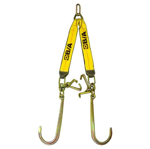 BA PRODUCT LOW-PROFILE T, MINI J, & 15" J HOOK V-STRAP W/ 24" LEGS (WAS N711-8CL)                PN: LP11-8CLTJ