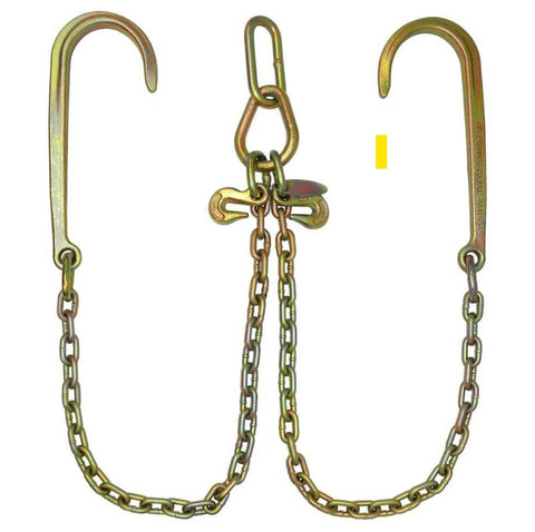 BA PRODUCTS 5/16" LOW-PROFILE GRADE 70 15" J HOOK V-CHAIN W/ 24" LEGS    PN: LP11-8