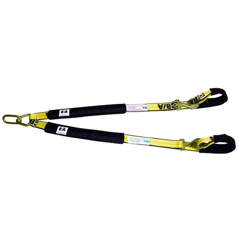 BA PRODUCTS LOW-PROFILE V-STRAP FOR EXOTIC VEHICLES, 4"-4', WLL 4700 LBS                 PN: LP11-EC44