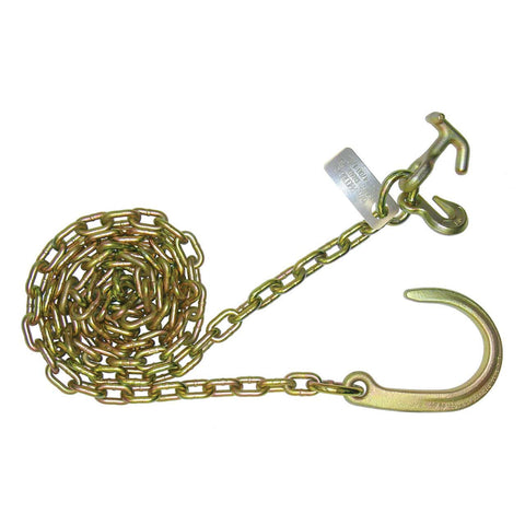 N711-6CH - 5/16"10' FOOT W/ 8" J HOOK, CHAIN W/CLUSTER HOOKS (Sold in Pairs)