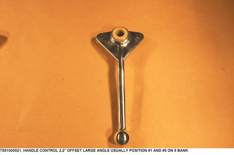 Handle Control 2.2" Offset Large Angle Usually Position #1 And #5 On 5 Bank