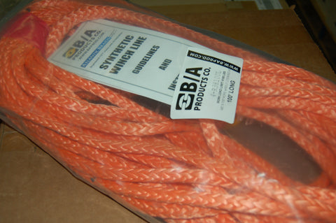 38"X100' WINCH LINE / ROPE WITH SELF LOCKING CLASP   PN: 4-R38100L