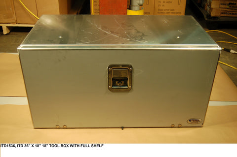 Itd 36"X18"18" Tool Box With Full Shelf                    PN: ITD1536-FS