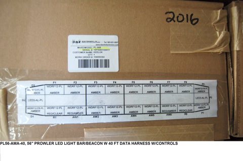 56" Prowler LED Light Bar/Beacon W/40 Ft Data Harness W/Control Pad
